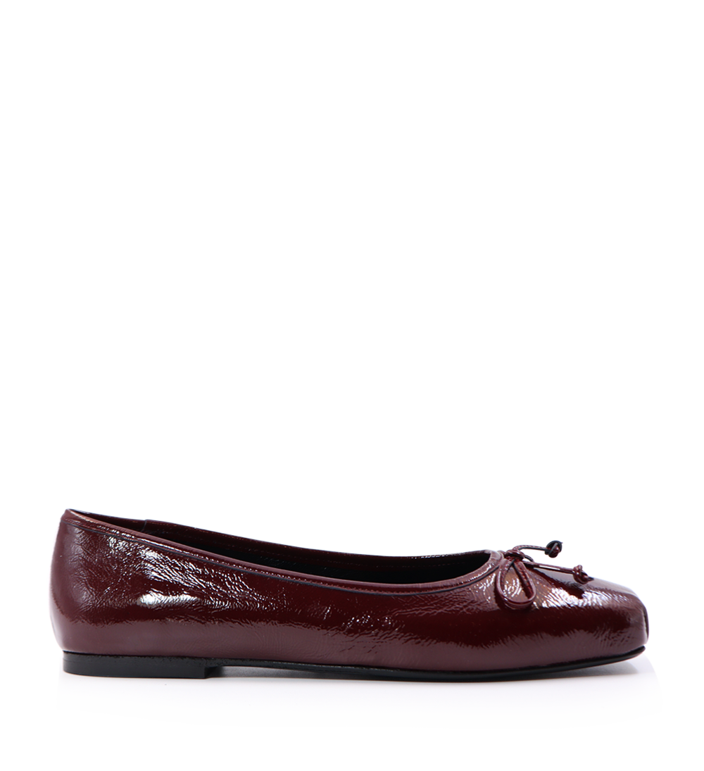 Serena ballerina, bordeaux patent