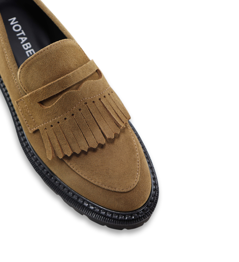 Tereza loafers, camel suede