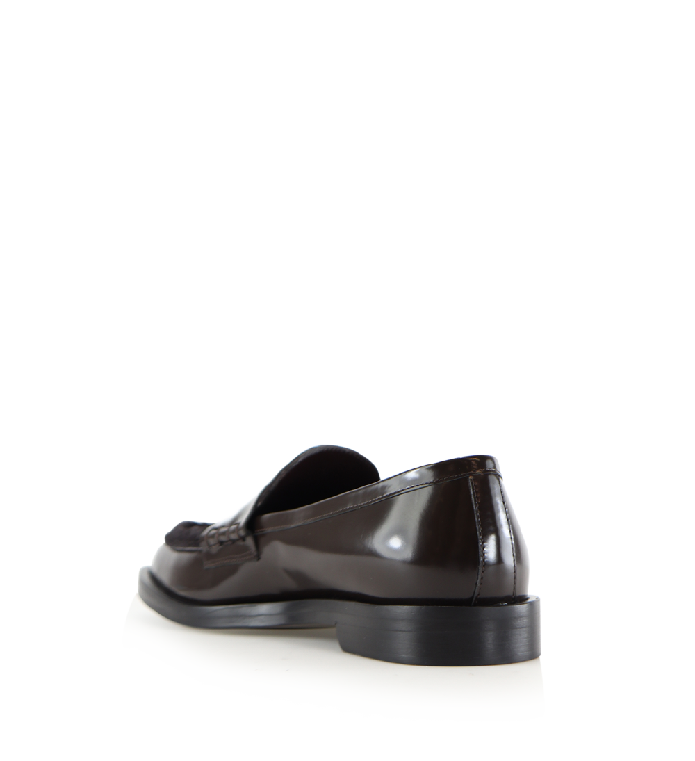 Coretta loafers, brun ko pels