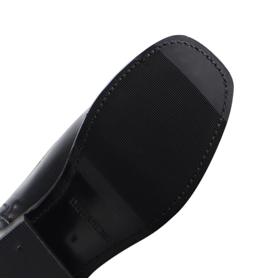 Achilla zip støvler, sort læder