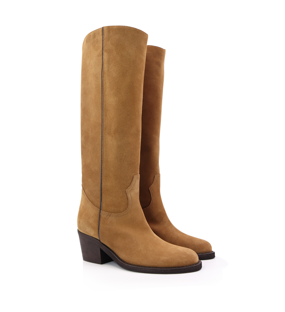 Ancy 65 boots, cognac suede