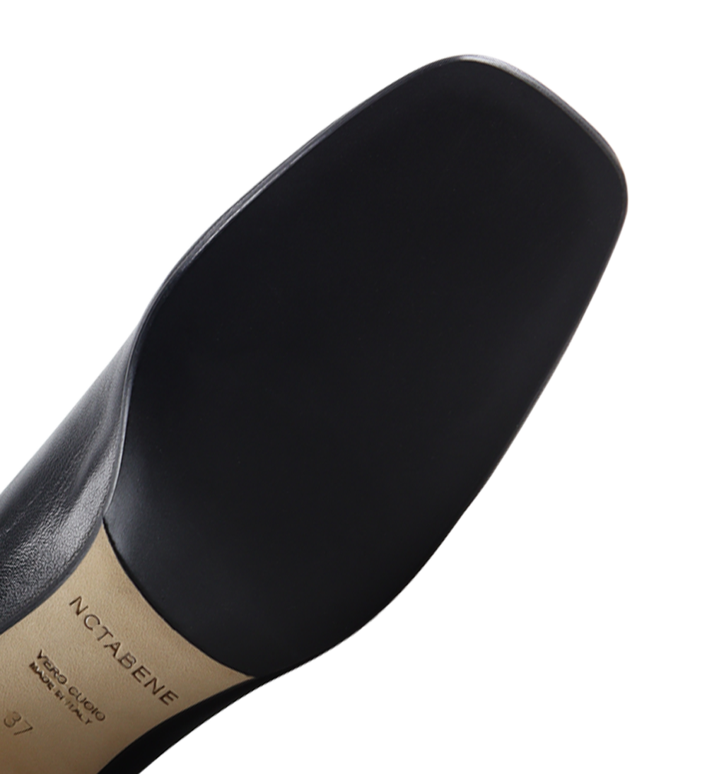 Audrey 55 pumps, sort læder