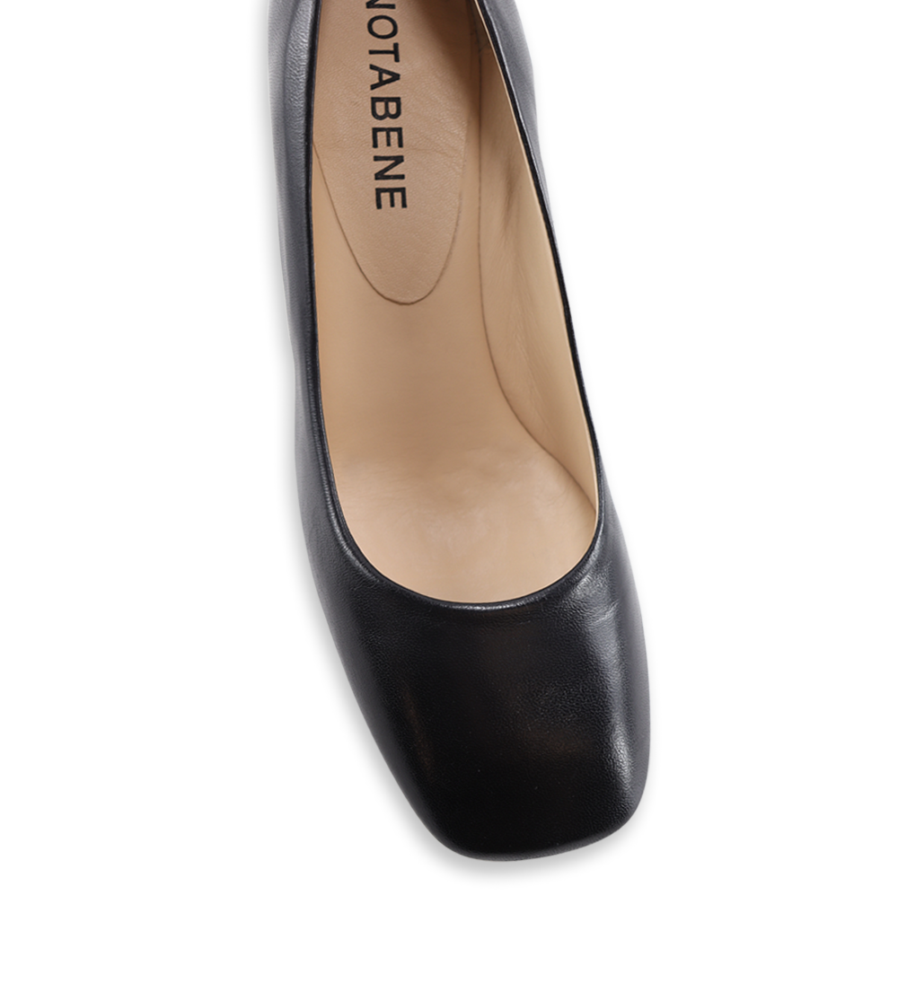 Audrey 55 pumps, sort læder