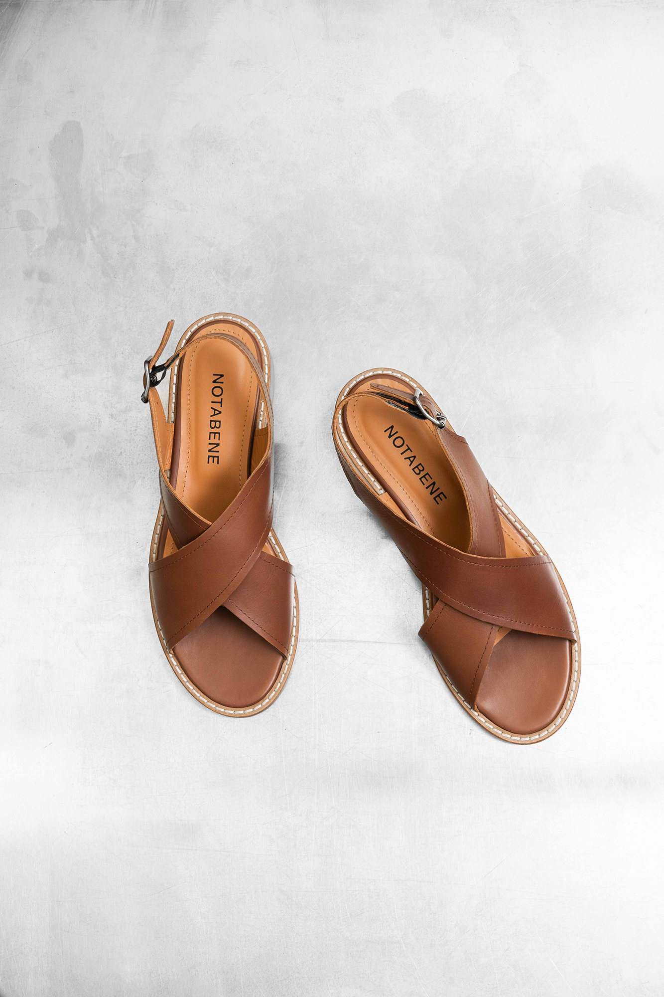 CINDY III sandaler, brun læder