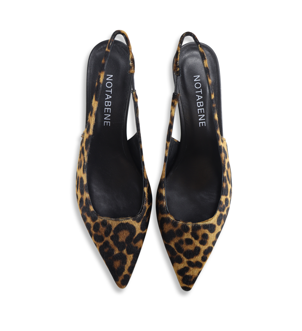 Elisa 50 slingback stiletter, leopard
