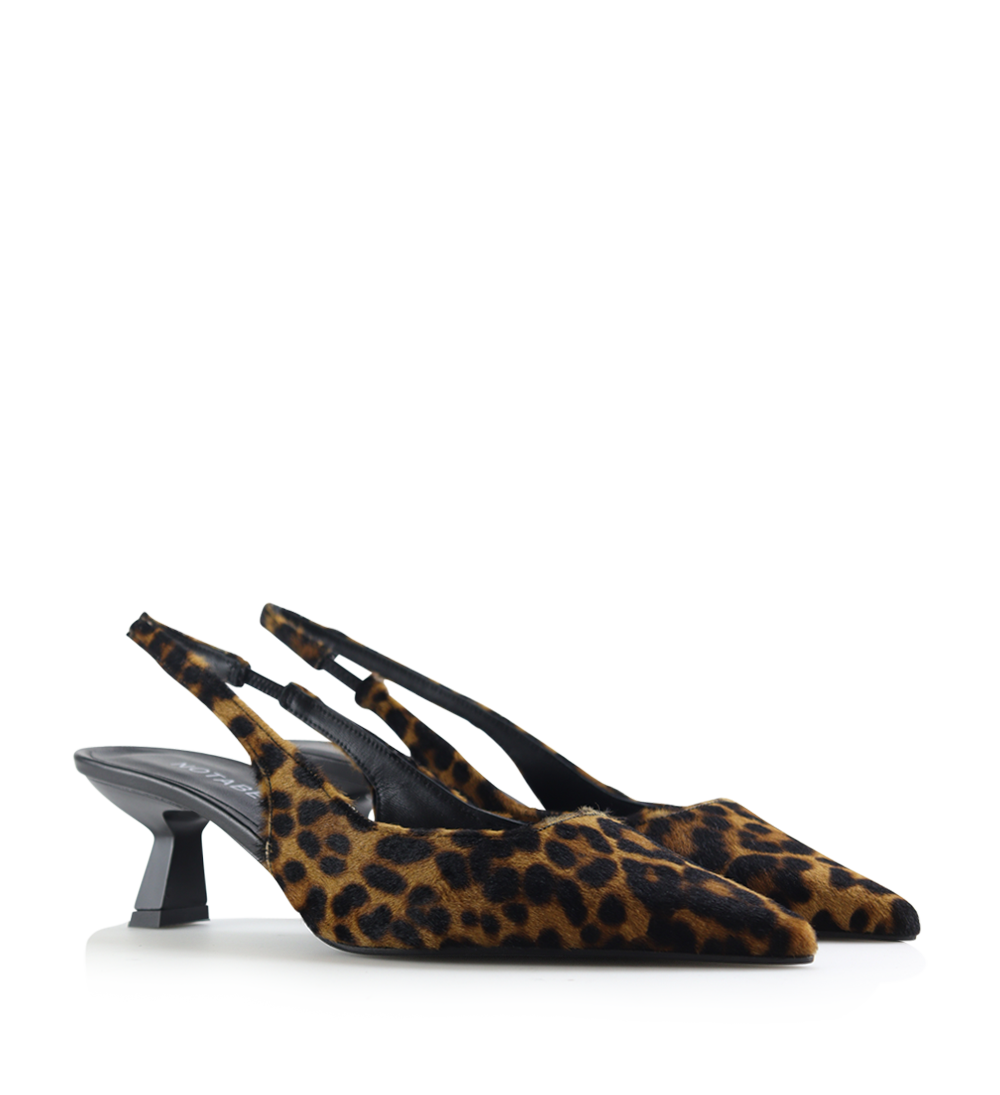 Elisa 50 slingback stiletter, leopard