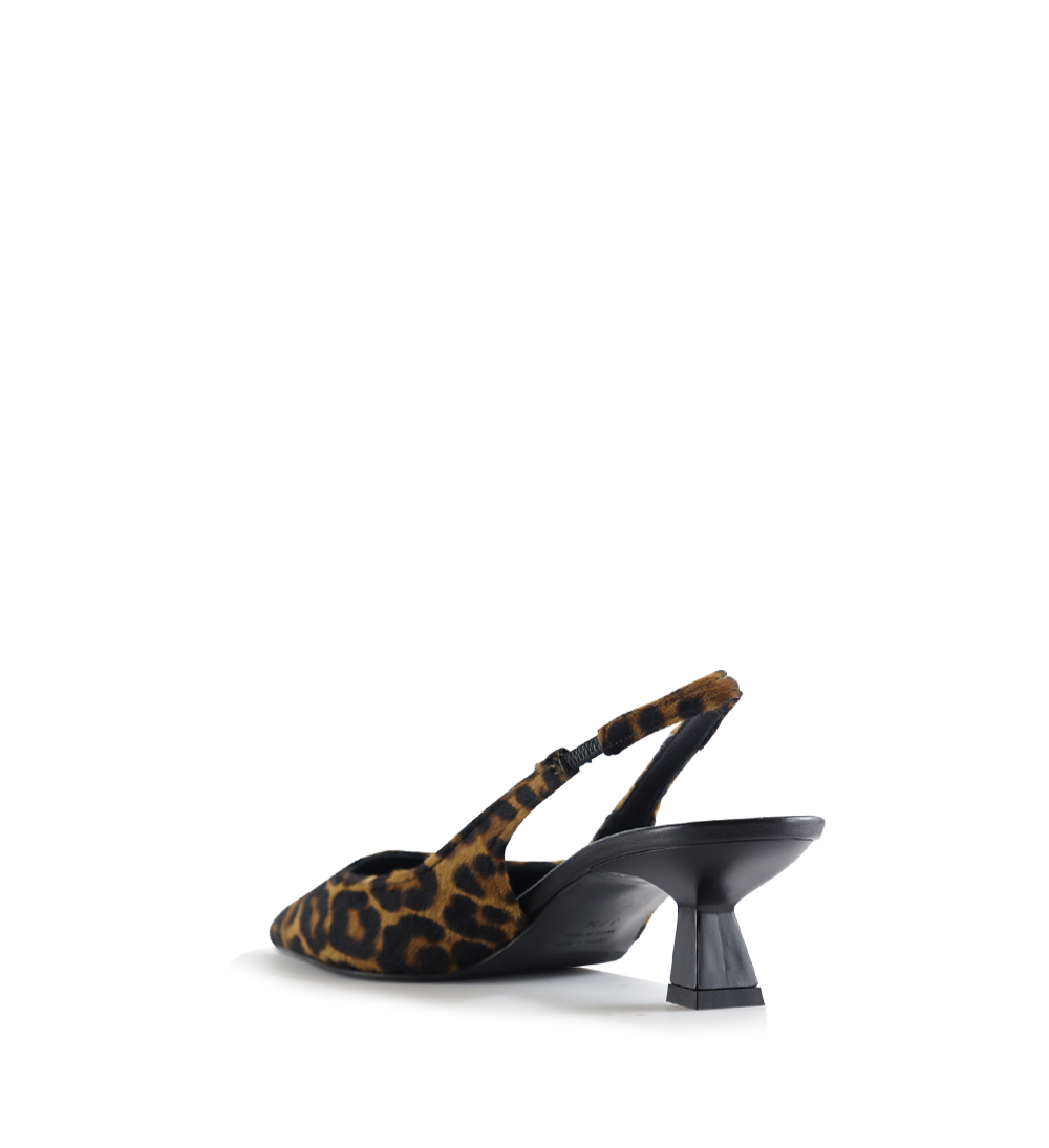 Elisa 50 slingback stiletter, leopard