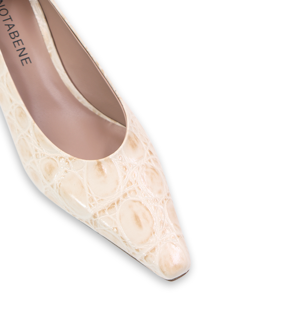 Emmy Low 50, beige croco