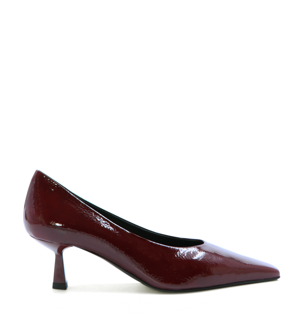 Emmy Low 50 stilettos, burgundy patent