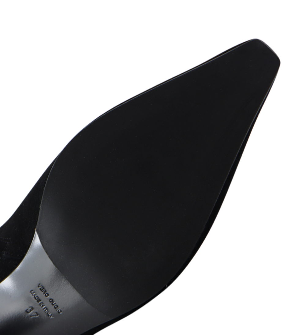 Fausta 50 støvler, sort ruskind