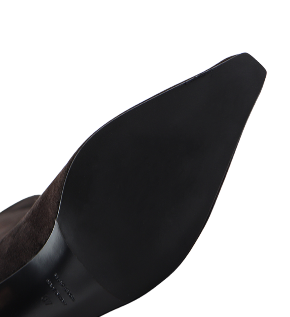 Flavia 50 støvler, mørkebrun ruskind