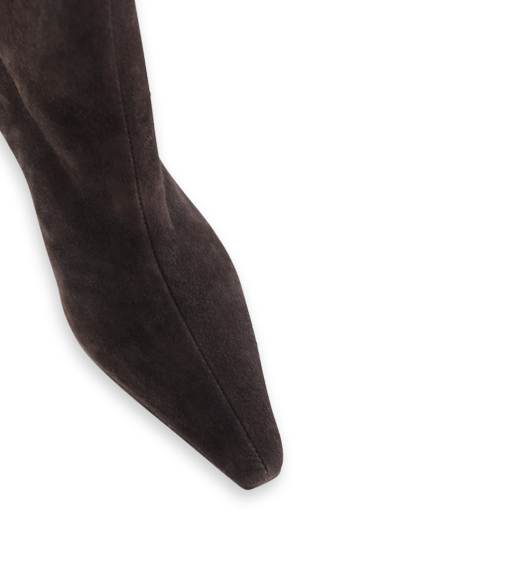 Flavia 50 støvler, mørkebrun ruskind