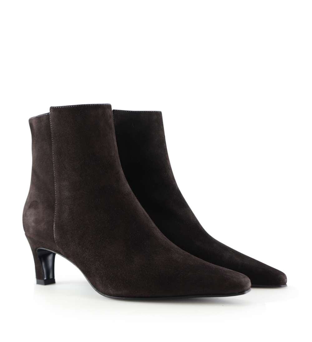 Fausta 50 støvler, mørkebrun ruskind