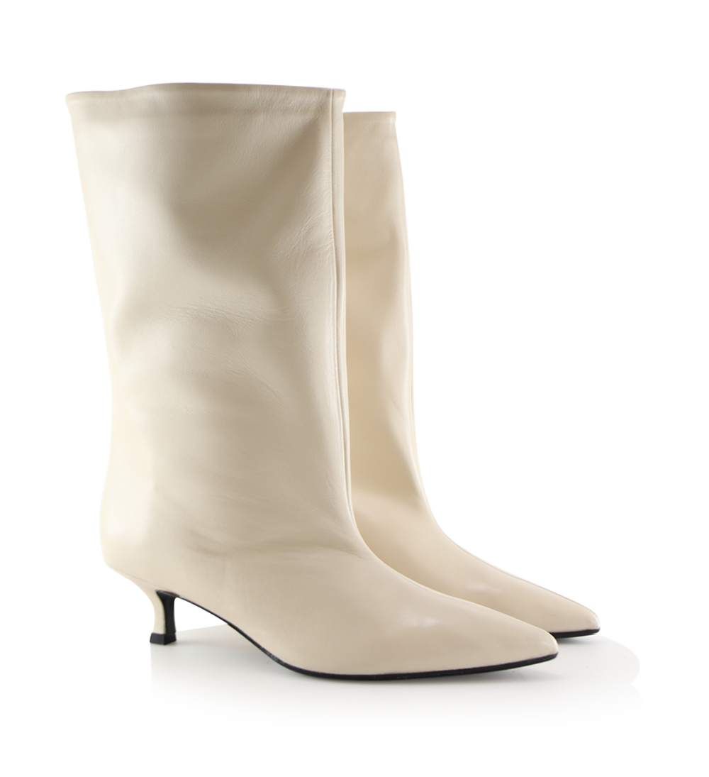 Greer 40 støvler, off-white læder