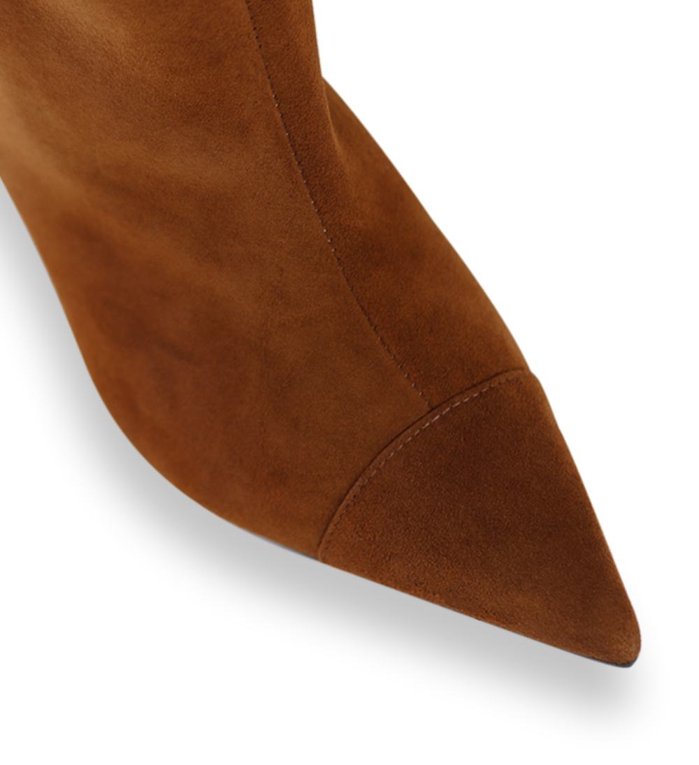 Angie 75 støvler, cognac ruskind