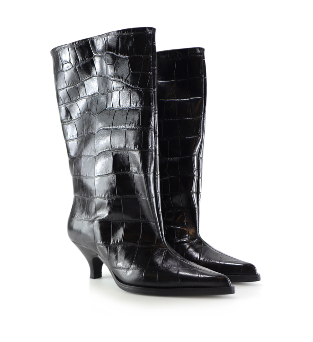 Yovanna boots, black croco