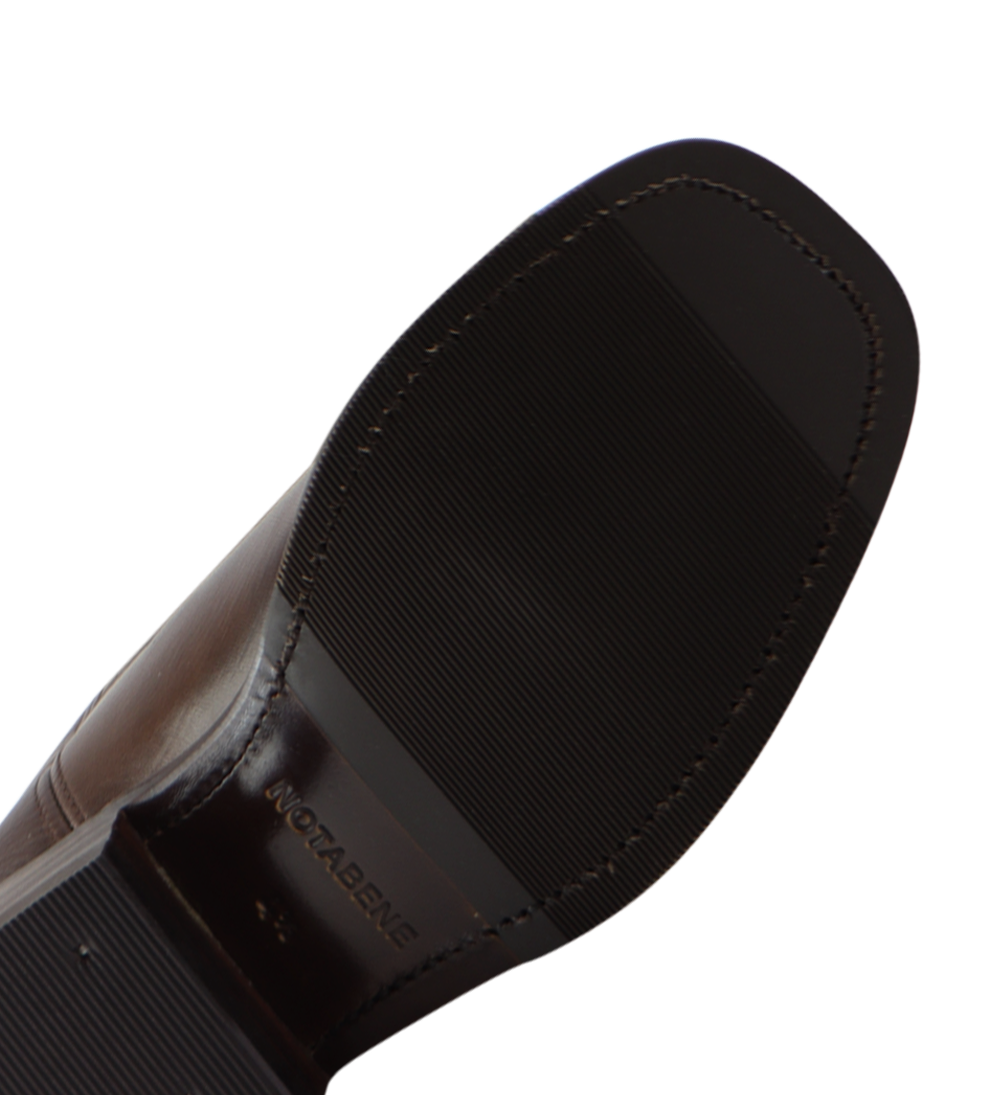 Achilla støvler, mørkebrun læder