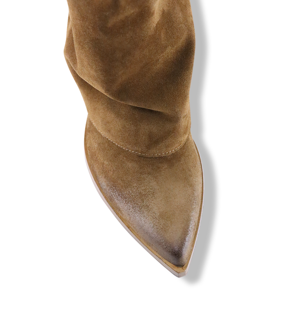 Zorro 60 støvler, lys brun ruskind