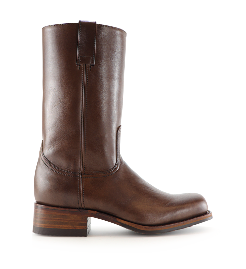 Achilles støvler, mørkebrun læder