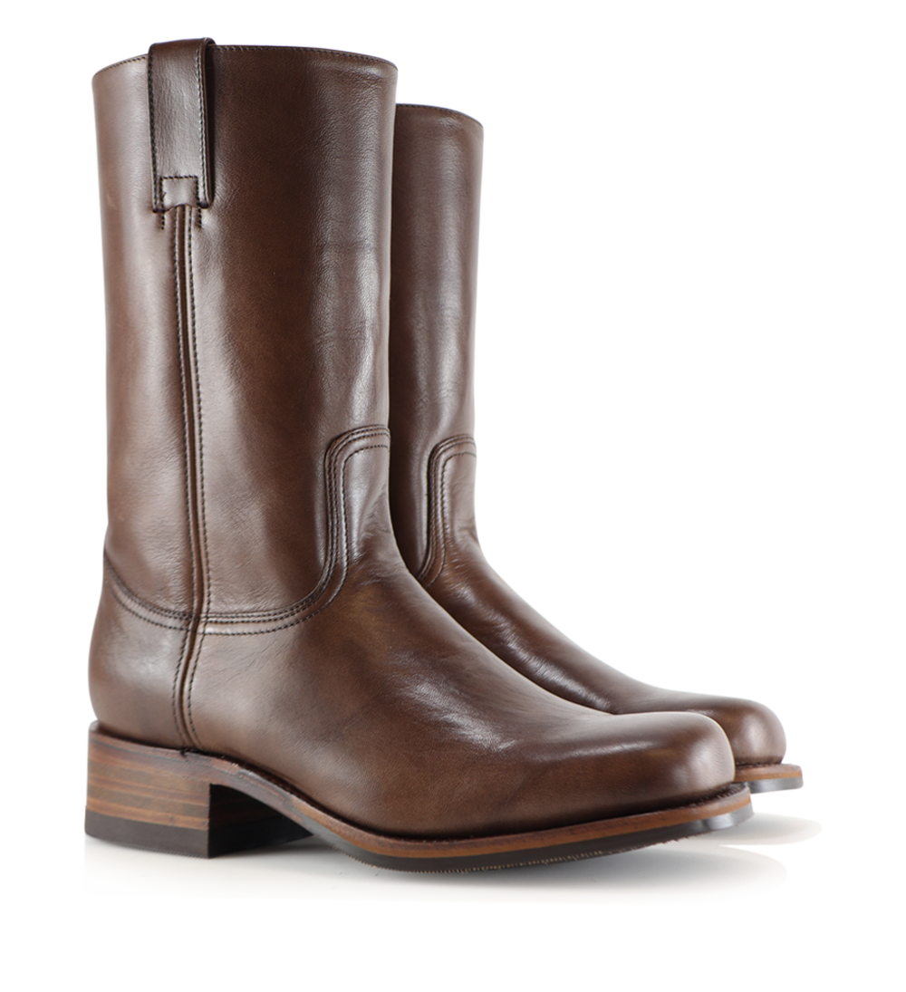 Achilles støvler, mørkebrun læder