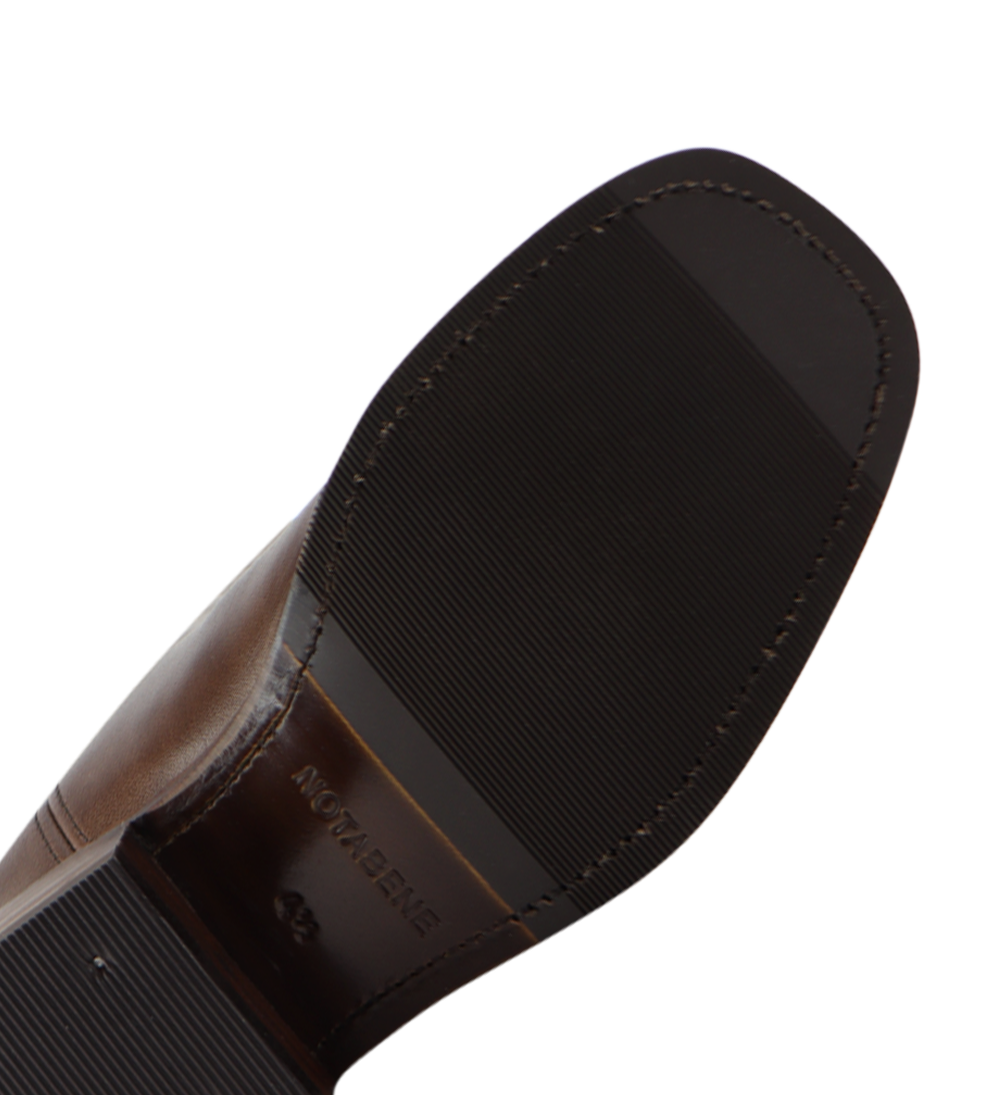 Achilles støvler, mørkebrun læder