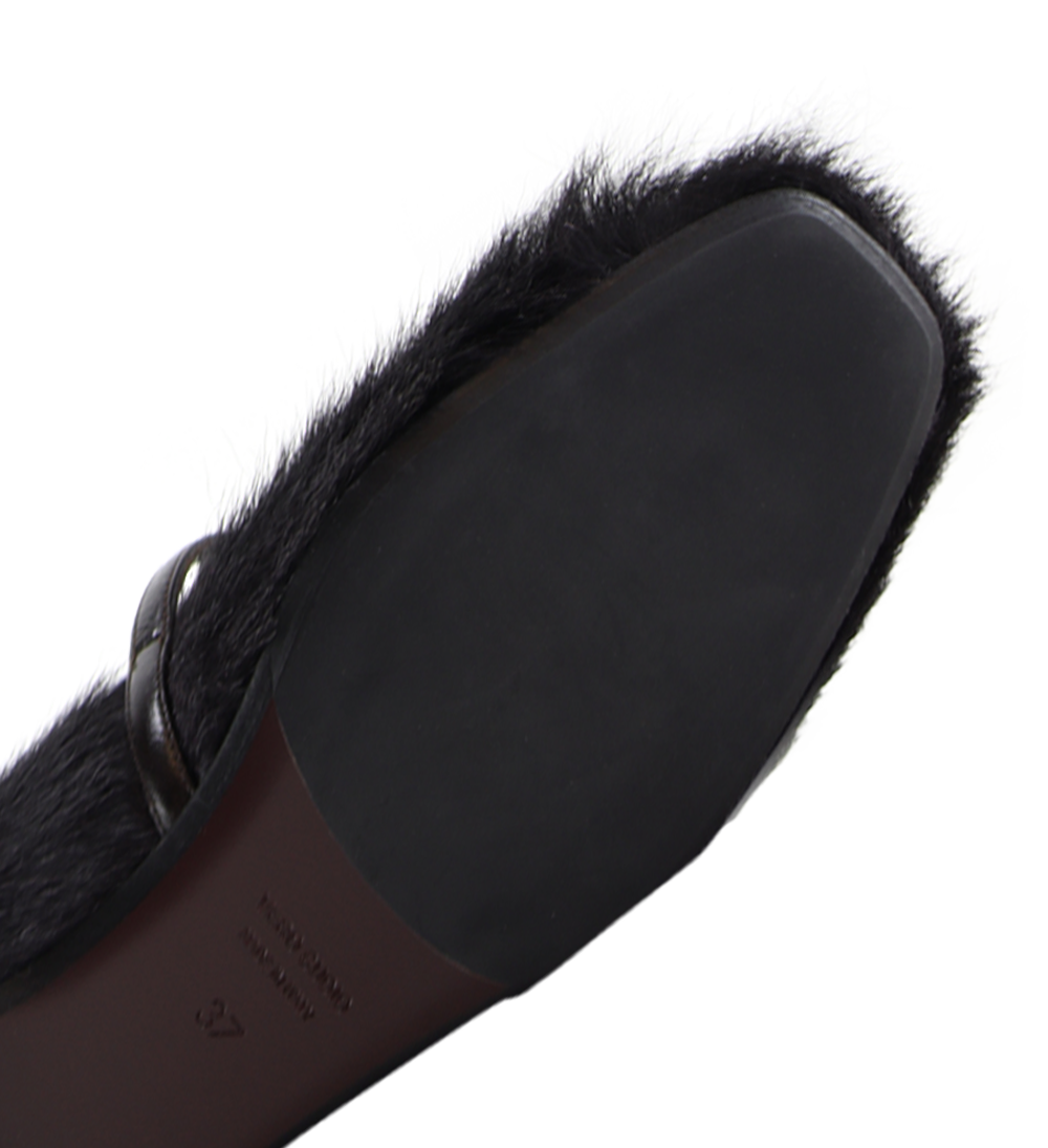 Carlotta ballerina, sort ko pels