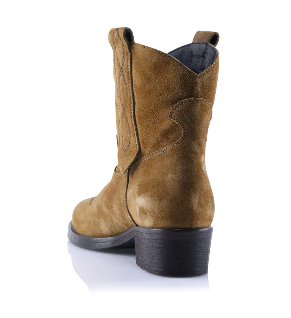 Anne støvler, brun ruskind