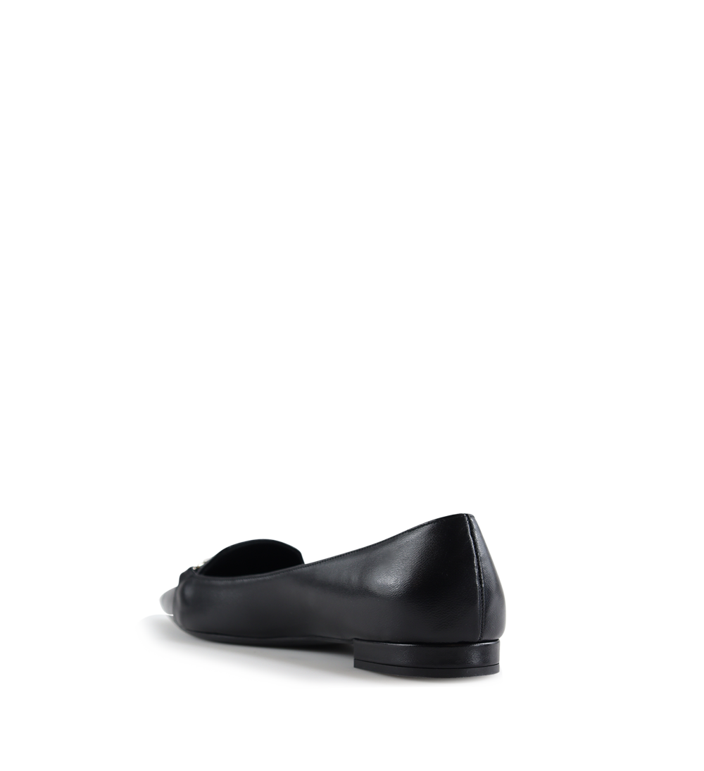 Giselle ballerinas, black leather
