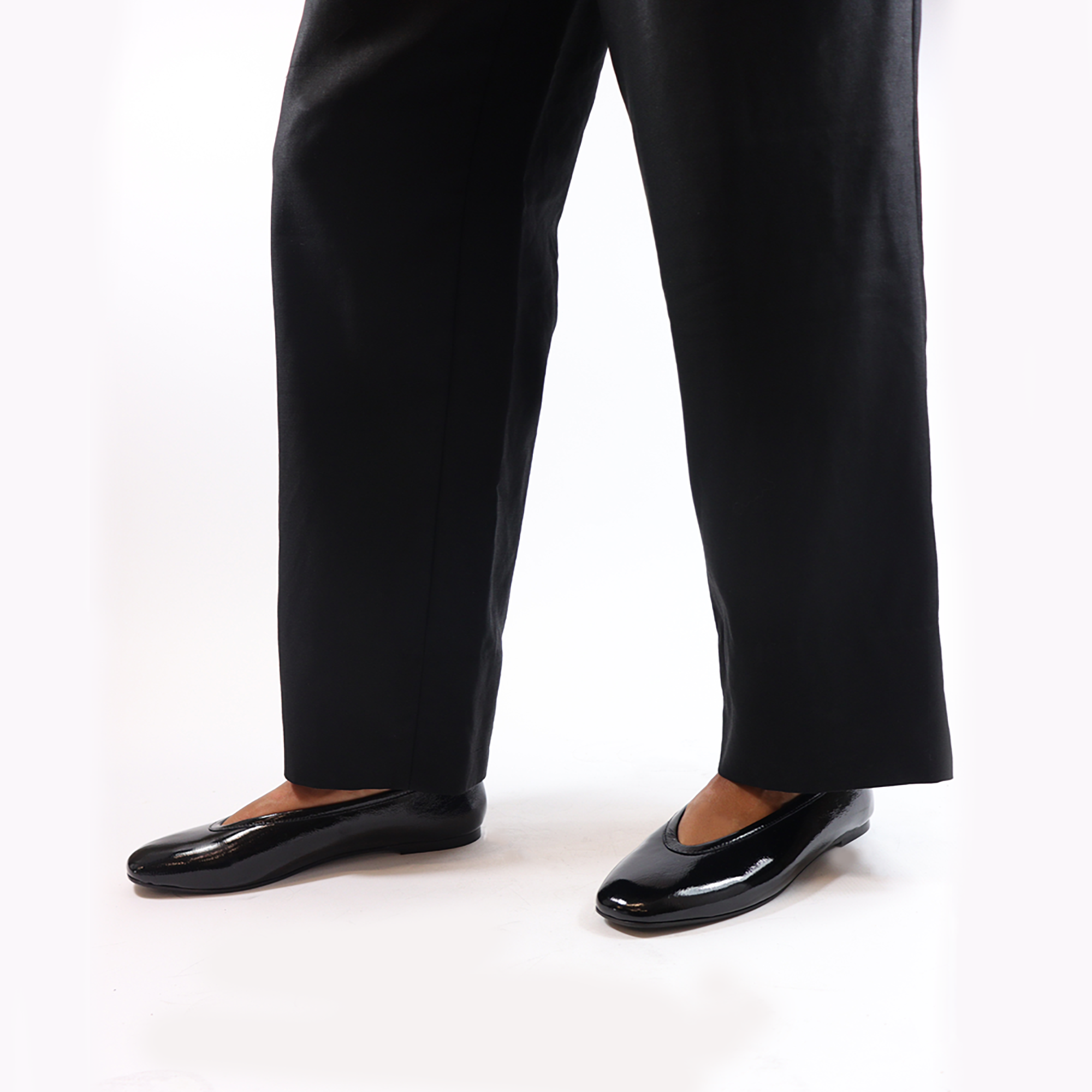 Betty ballerinaer, sort lak