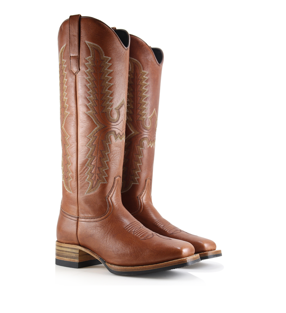 Dragon 30 cowboy støvler, brun læder