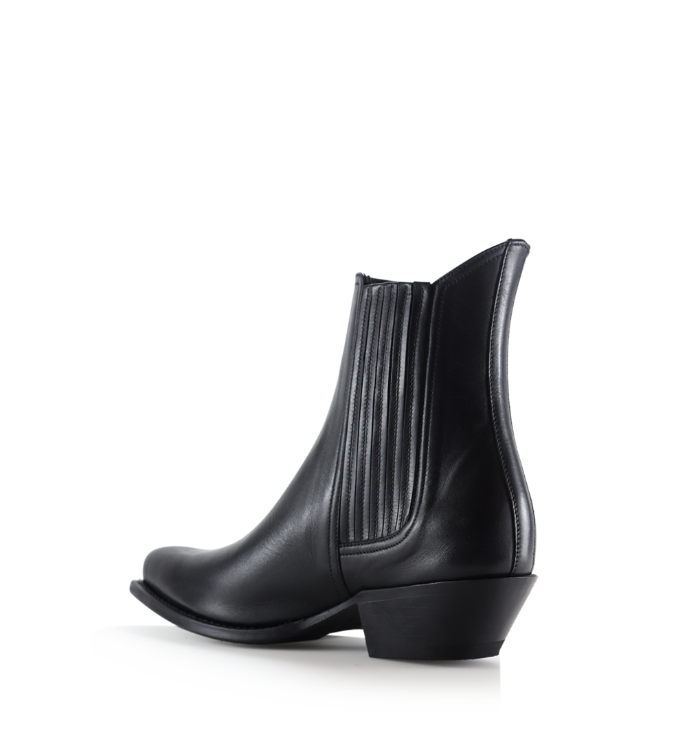 Dallas støvler, sort læder