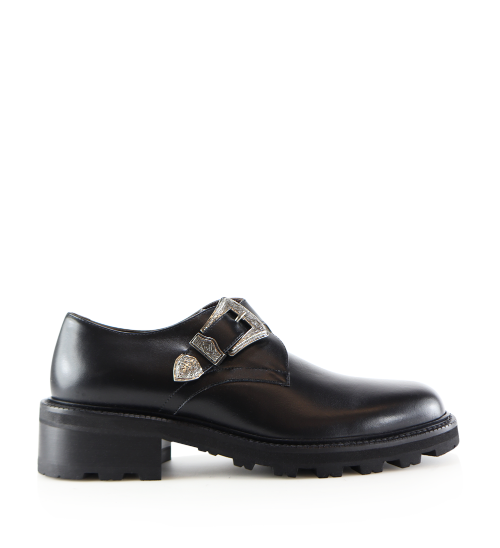 Chia loafers, sort læder