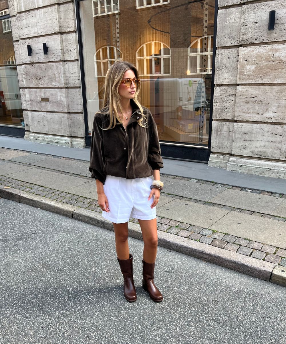 Achilles støvler, mørkebrun læder