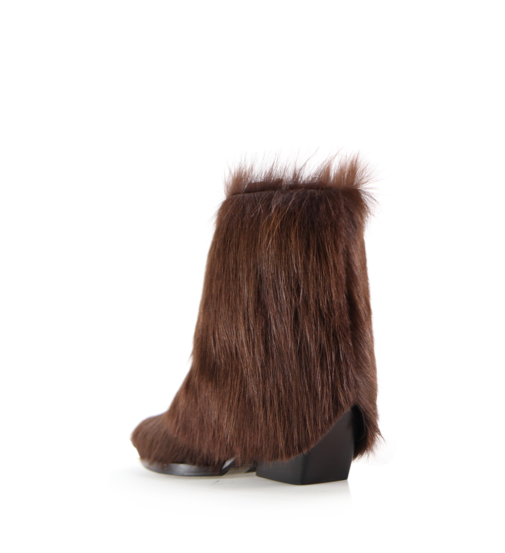 Zorro ko 60 støvler, brun ko pels