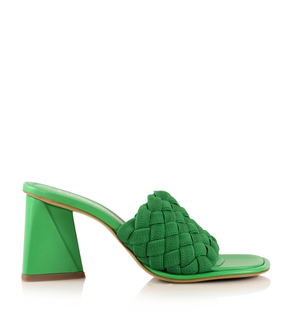 Aida sandaler, grøn læder