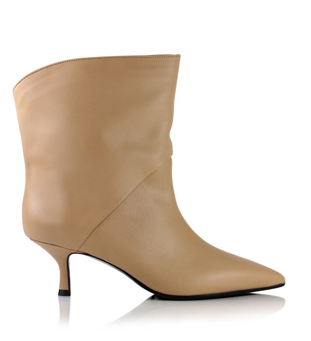 Hilda støvler, beige læder