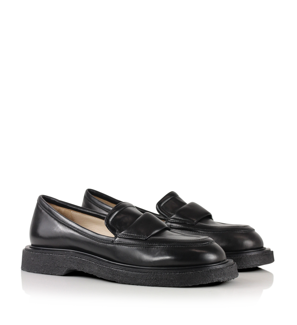 Vale loafers, sort læder