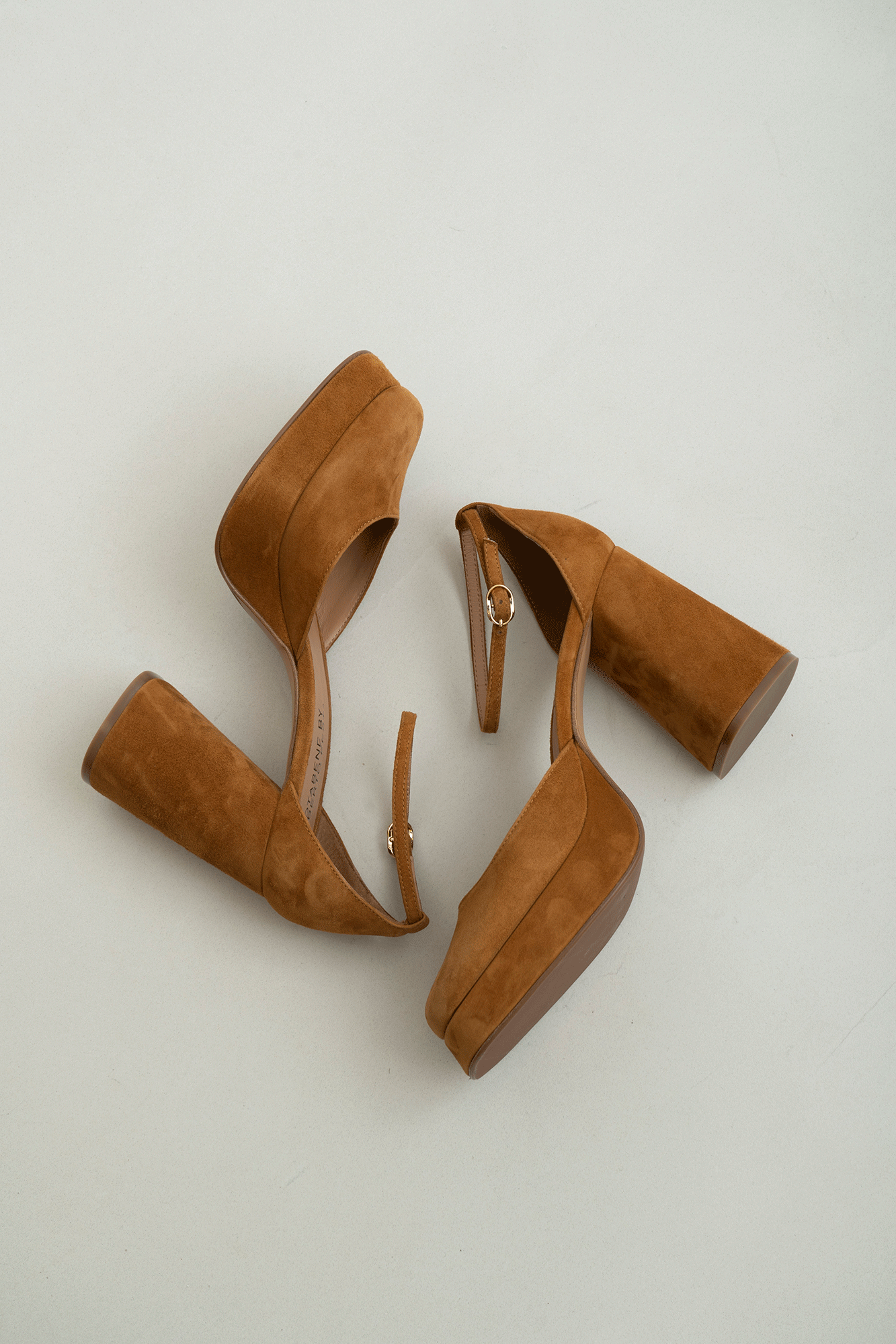 Hedi 100 pumps, brun ruskind