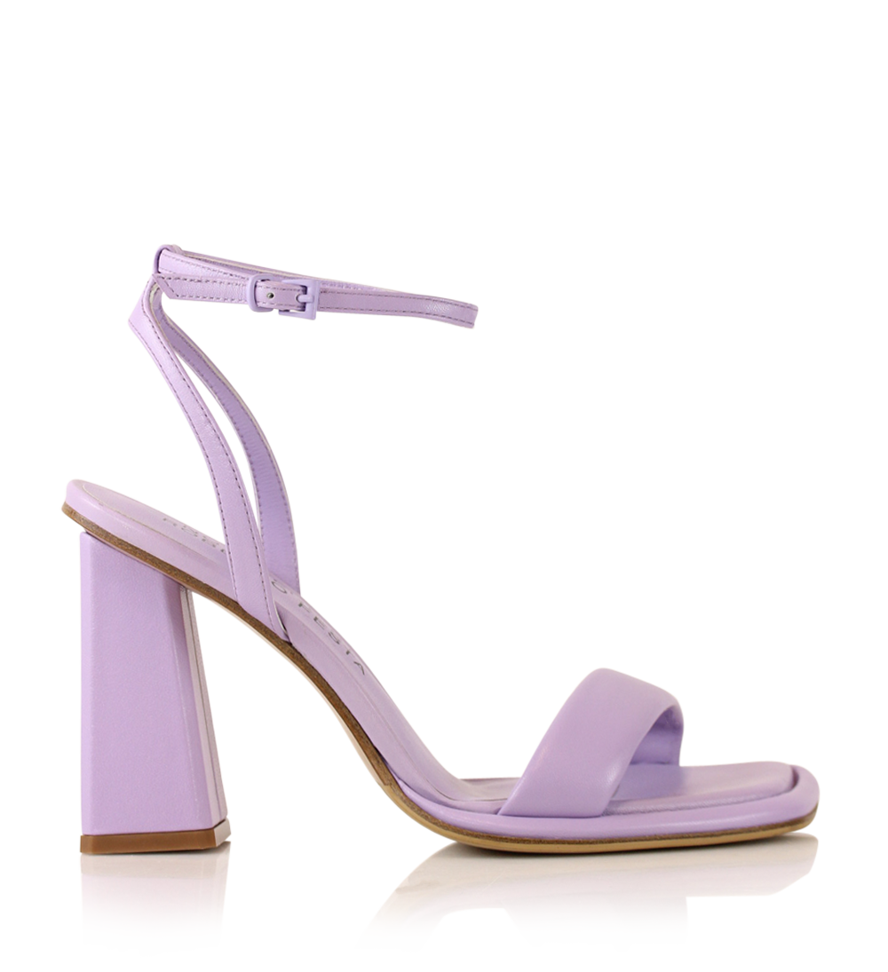 Agnes 95 sandaler, lilac læder