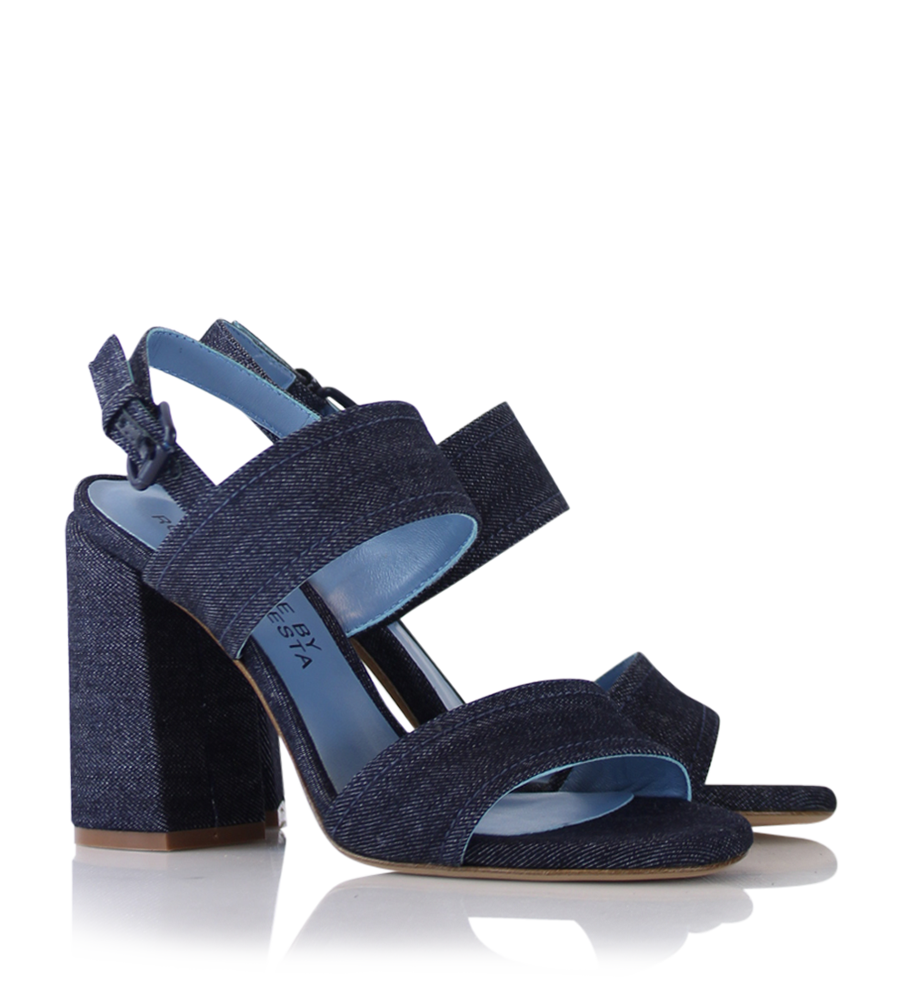 Agnesca 90 sandaler, denim