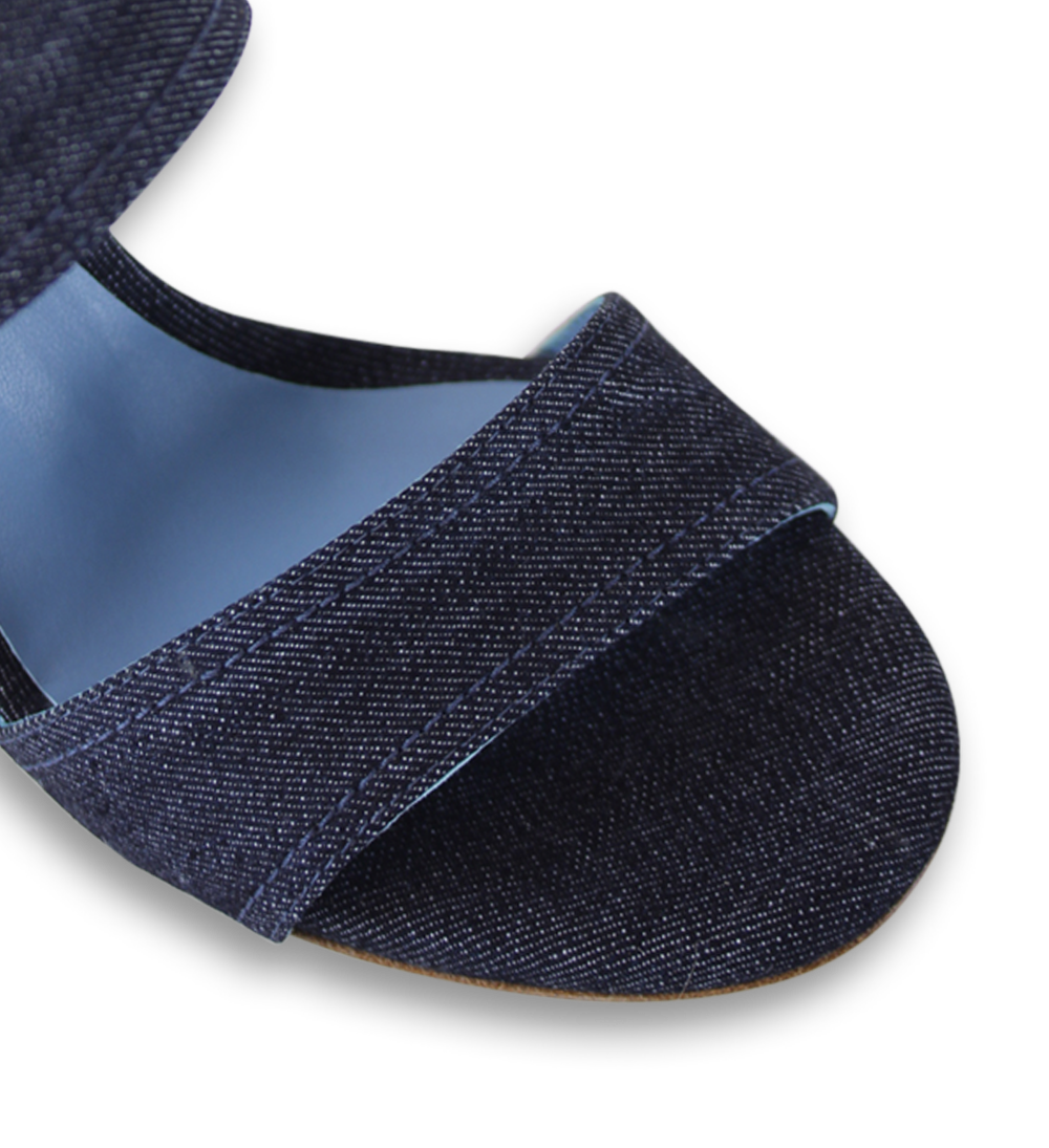 Agnesca 90 sandaler, denim