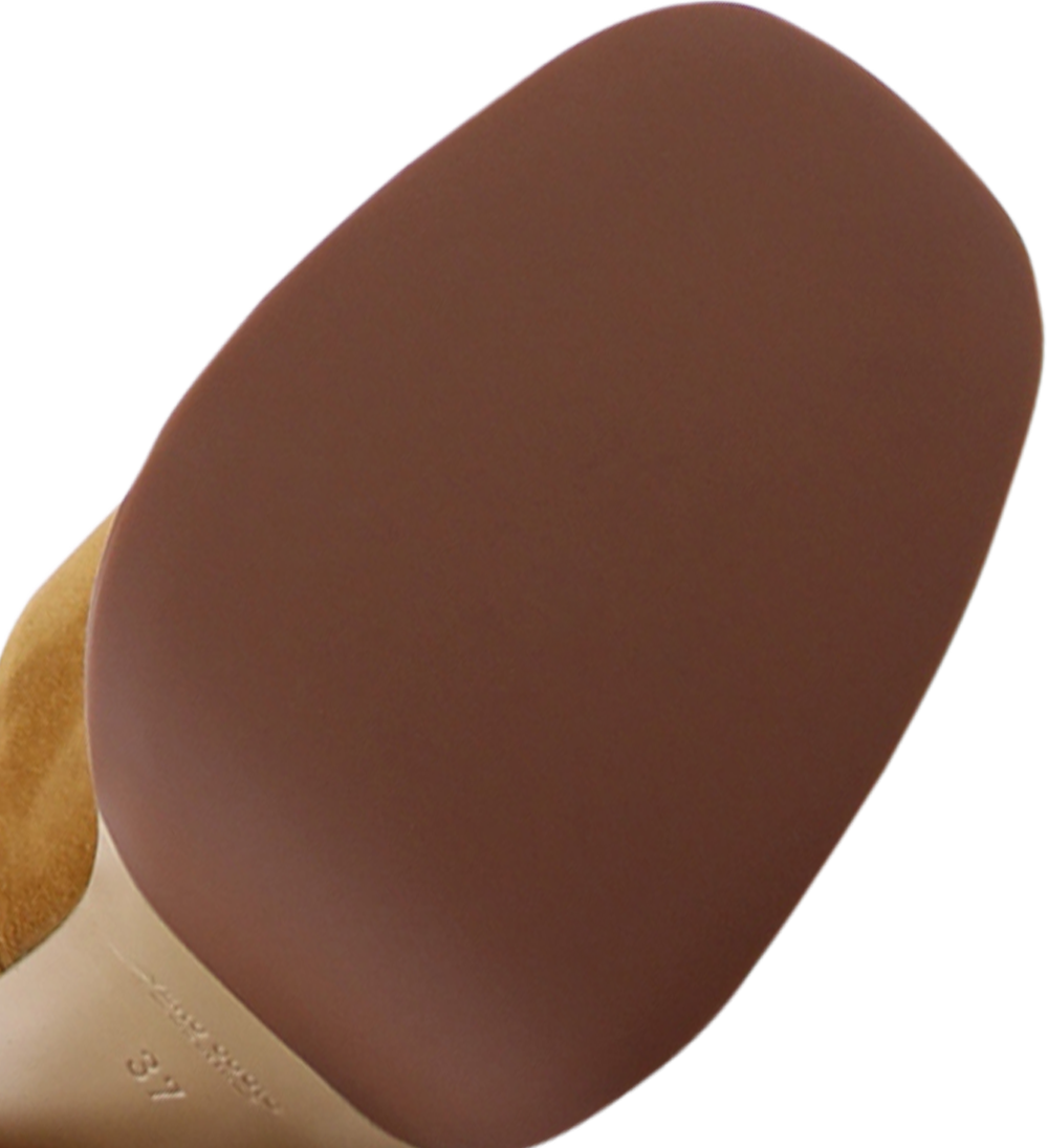 Amara plateau sandaler, brun ruskind