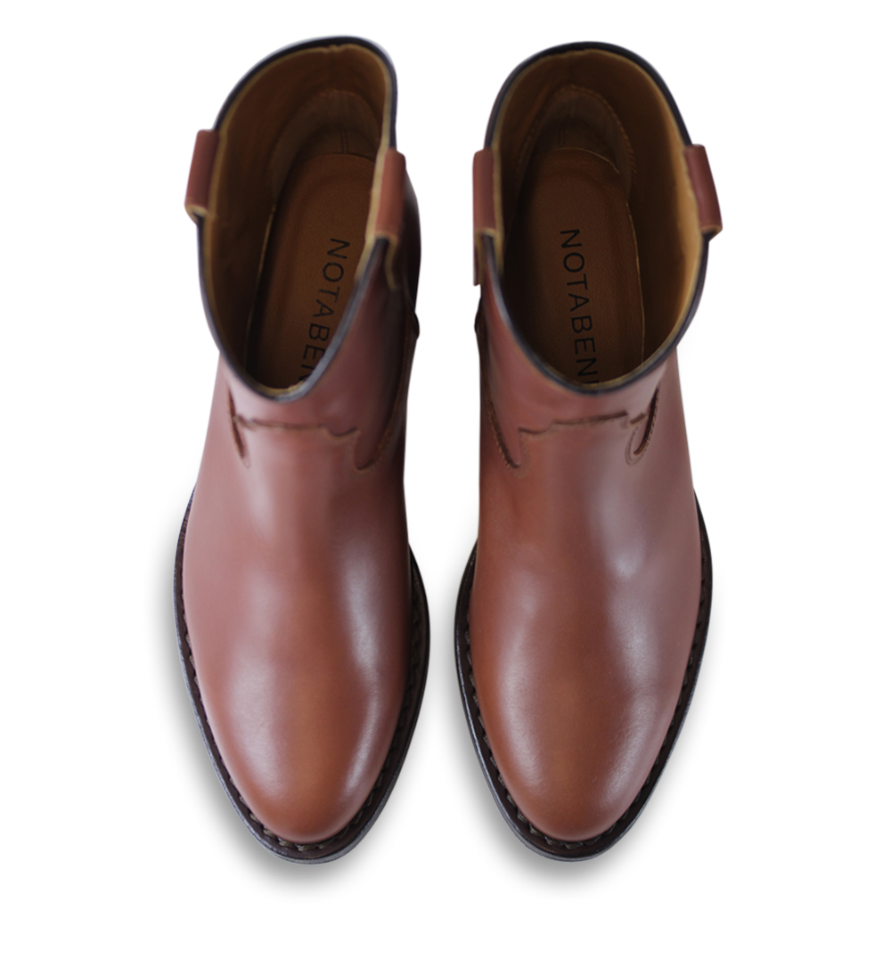 Anna 50 støvler, brun læder