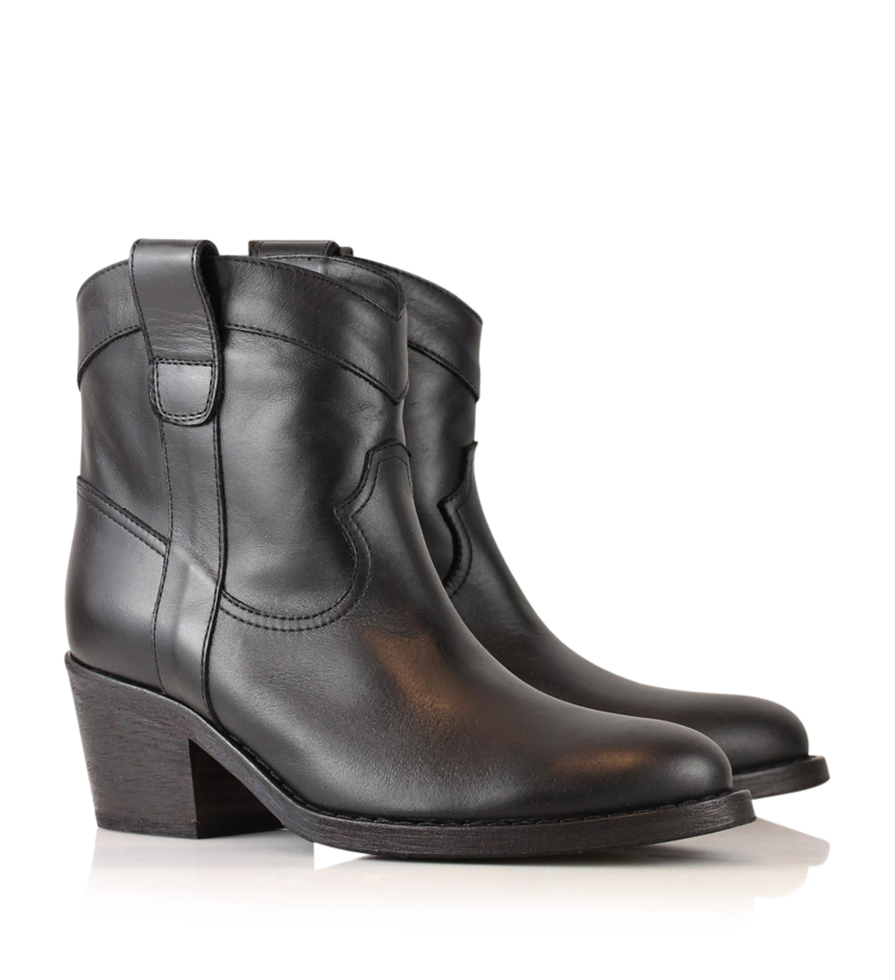 Annika støvler, sort læder