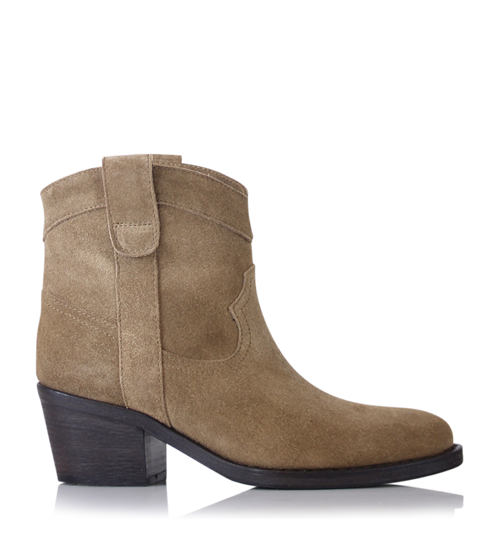 Annika støvler, kamel ruskind