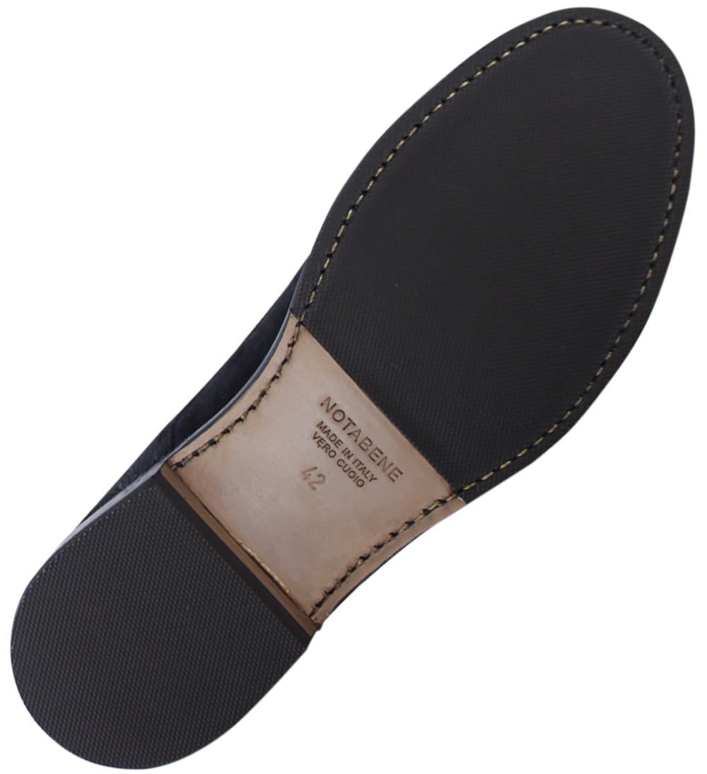 Carlo snøresko, sort ruskind