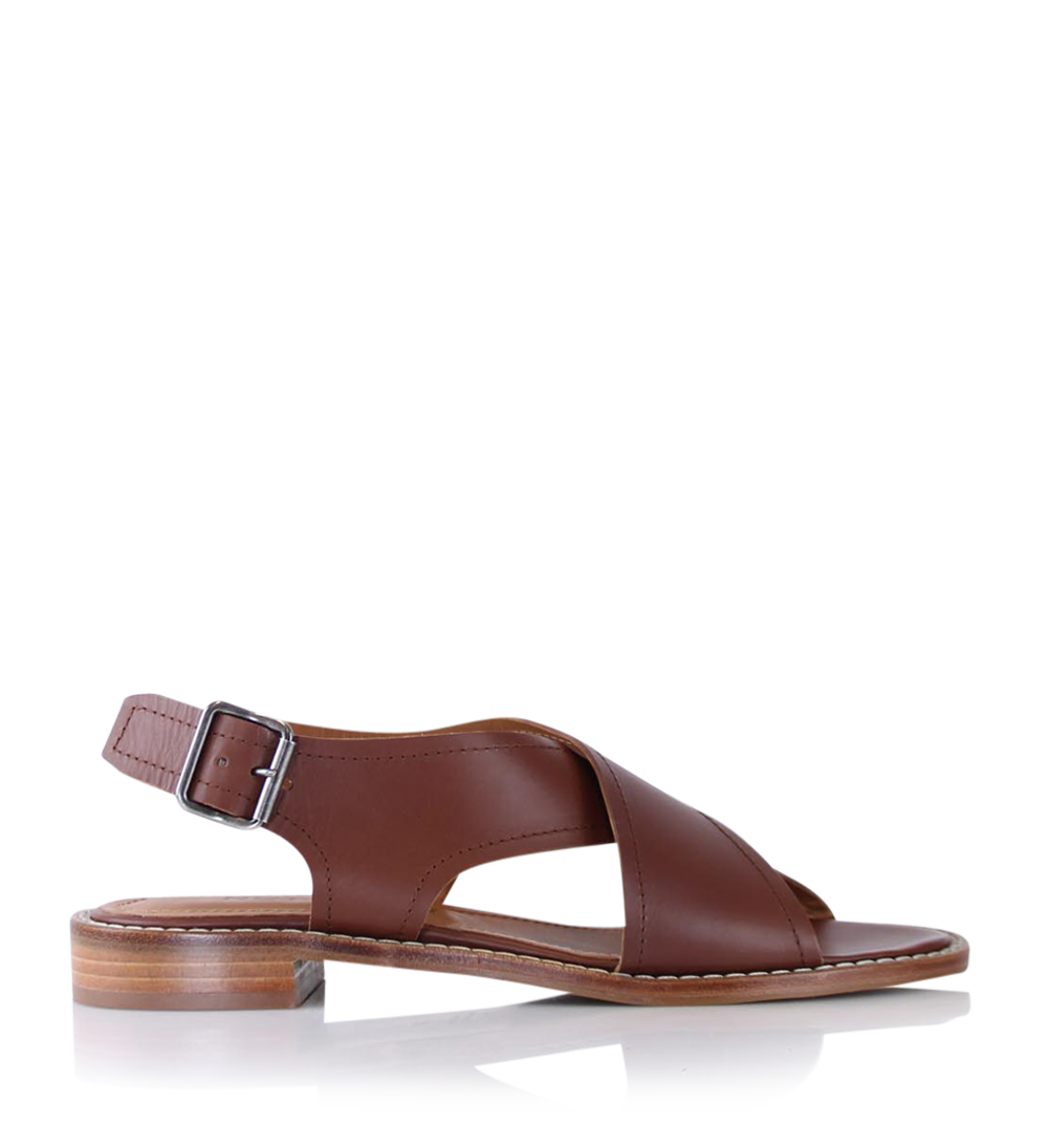 CINDY III sandaler, brun læder