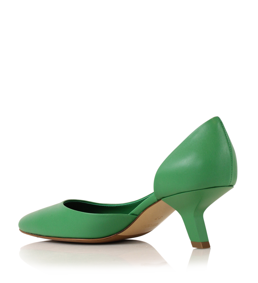 Ellen 55 pumps, grøn læder