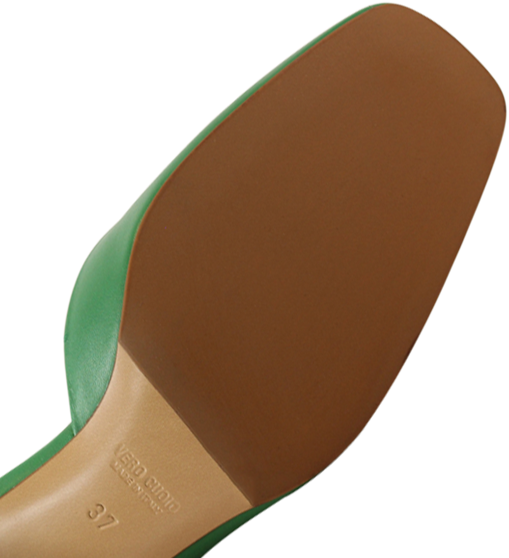 Ellen 55 pumps, grøn læder