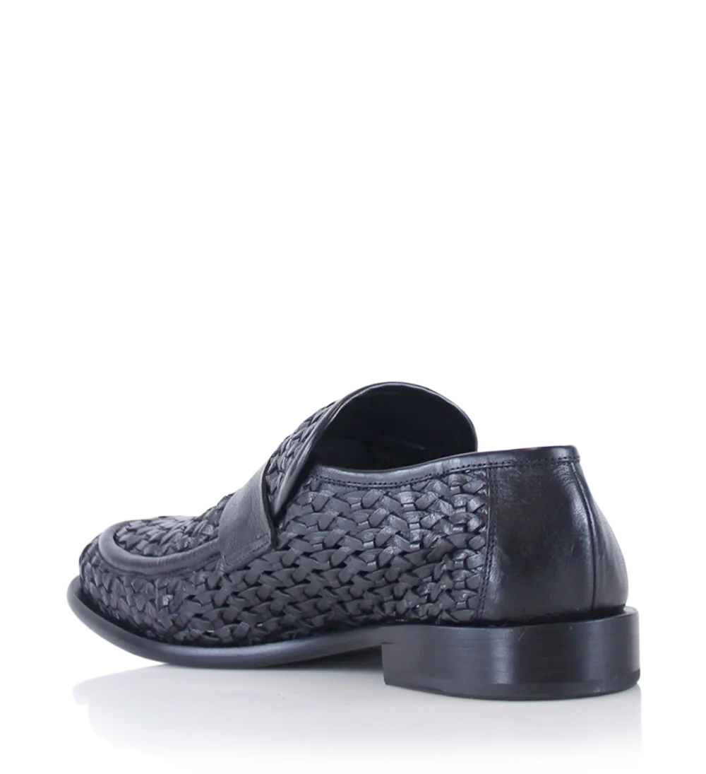 Enrico loafers, black leather